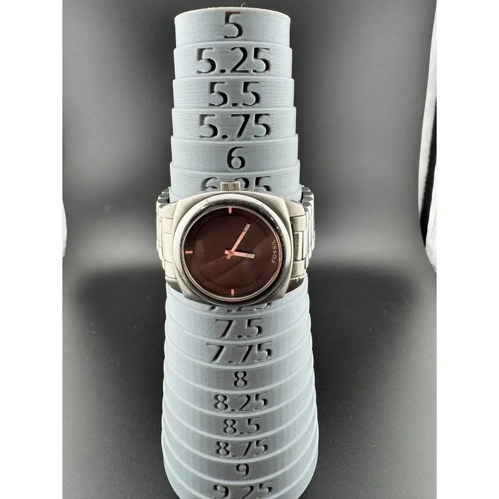 Fossil Big Tic JR-8090 Vintage Analog Watch Stainless Steel
